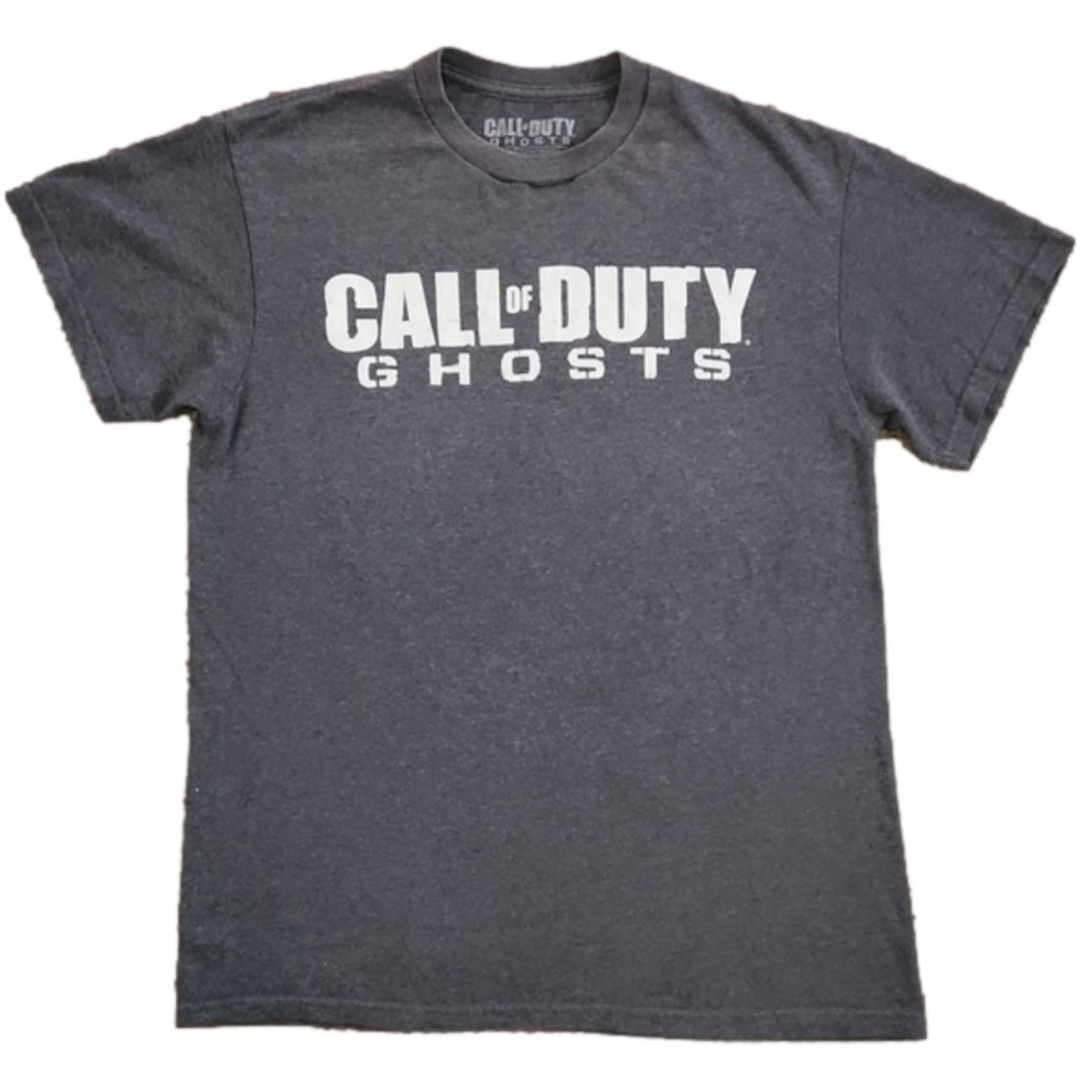 CALL of Duty Ghosts Gray With White Print T-shirt